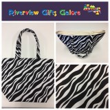 Large Tote Bag - Zebra Print Large Tote Bag - Zebra Print